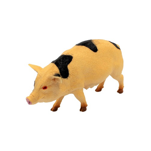 Figurină replică, Deluxebase, animal purceluș, culoarea crem, 23 cm