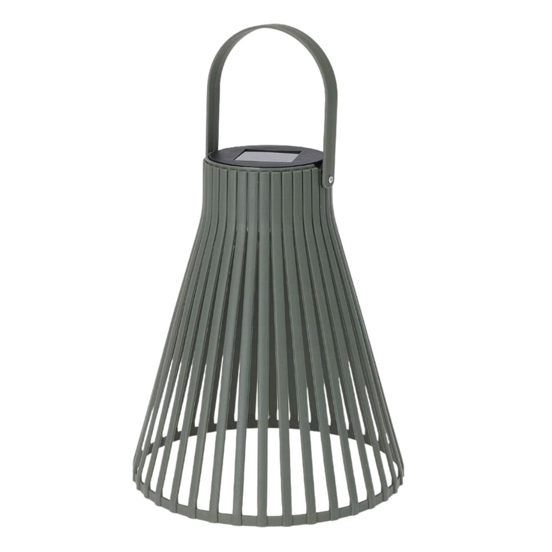 Lampă solară decorativă, cu LED, cu agățătoare, 24 cm, culoare kaki