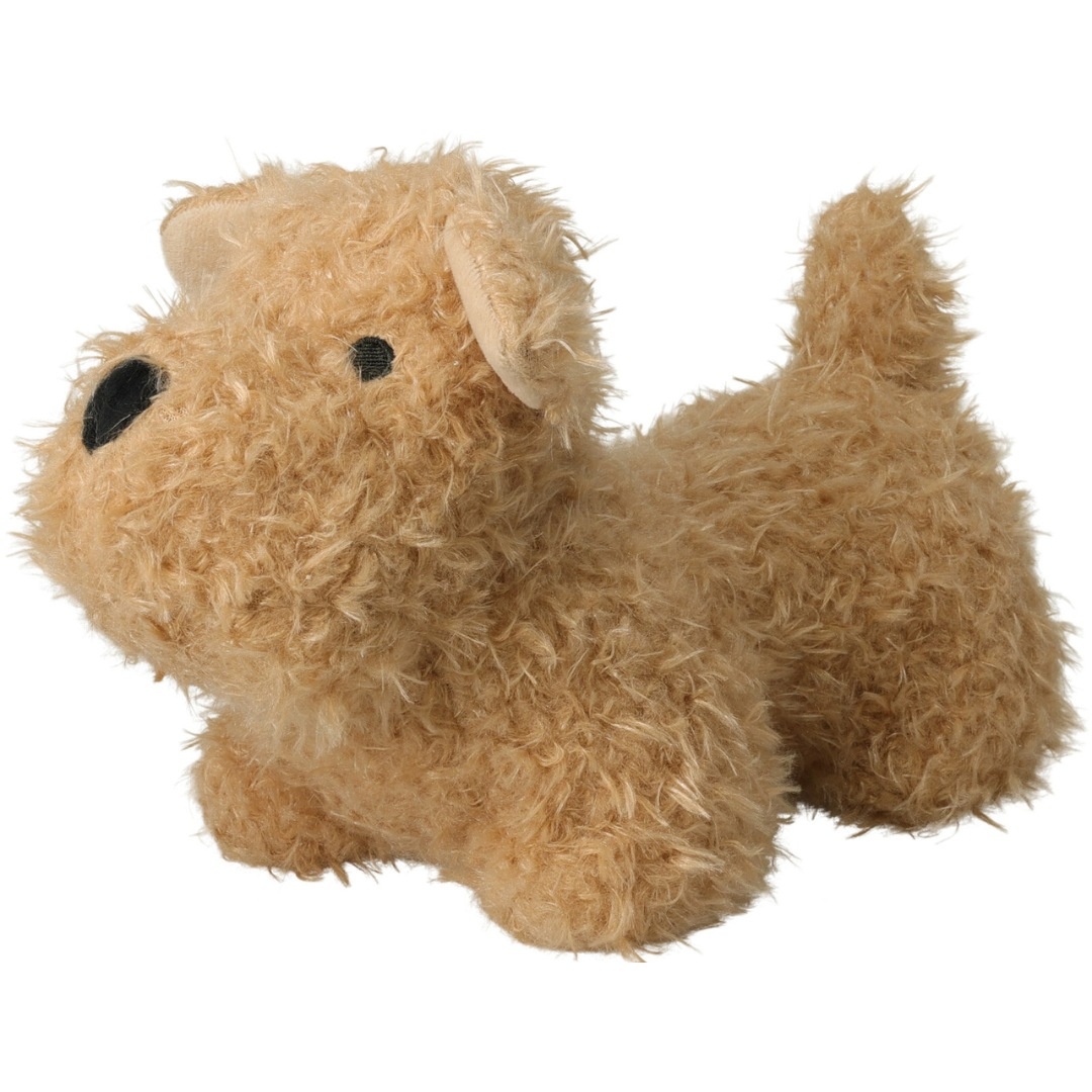 Opritor ușă, model cățeluș, culoarea crem, 27 cm