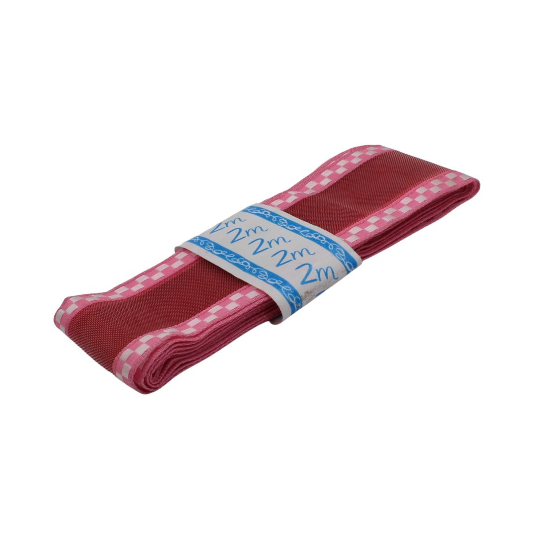 Panglică textilă ROȘU ROZ 38mm x 2m