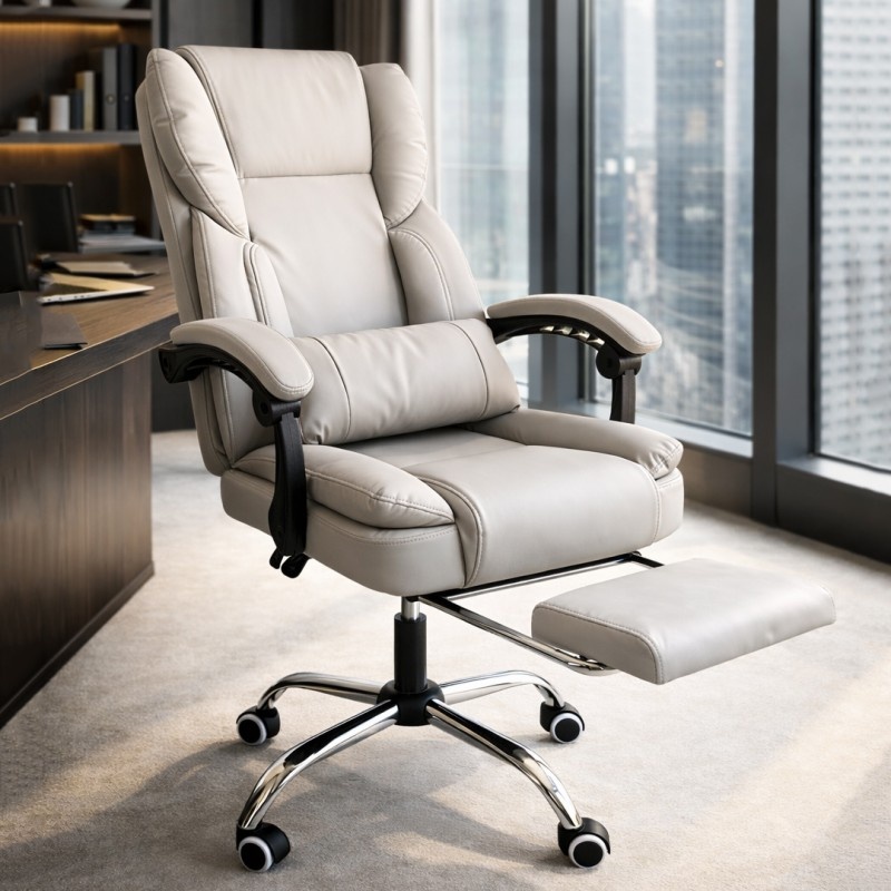 Scaun birou ergonomic skyline, reclinabil 90–155°, suport picioare…