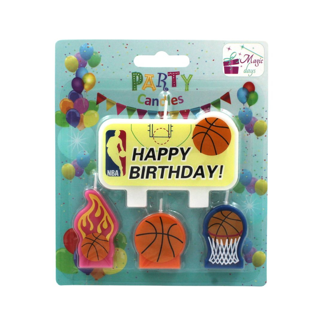 Set 4 lumânări party Basket