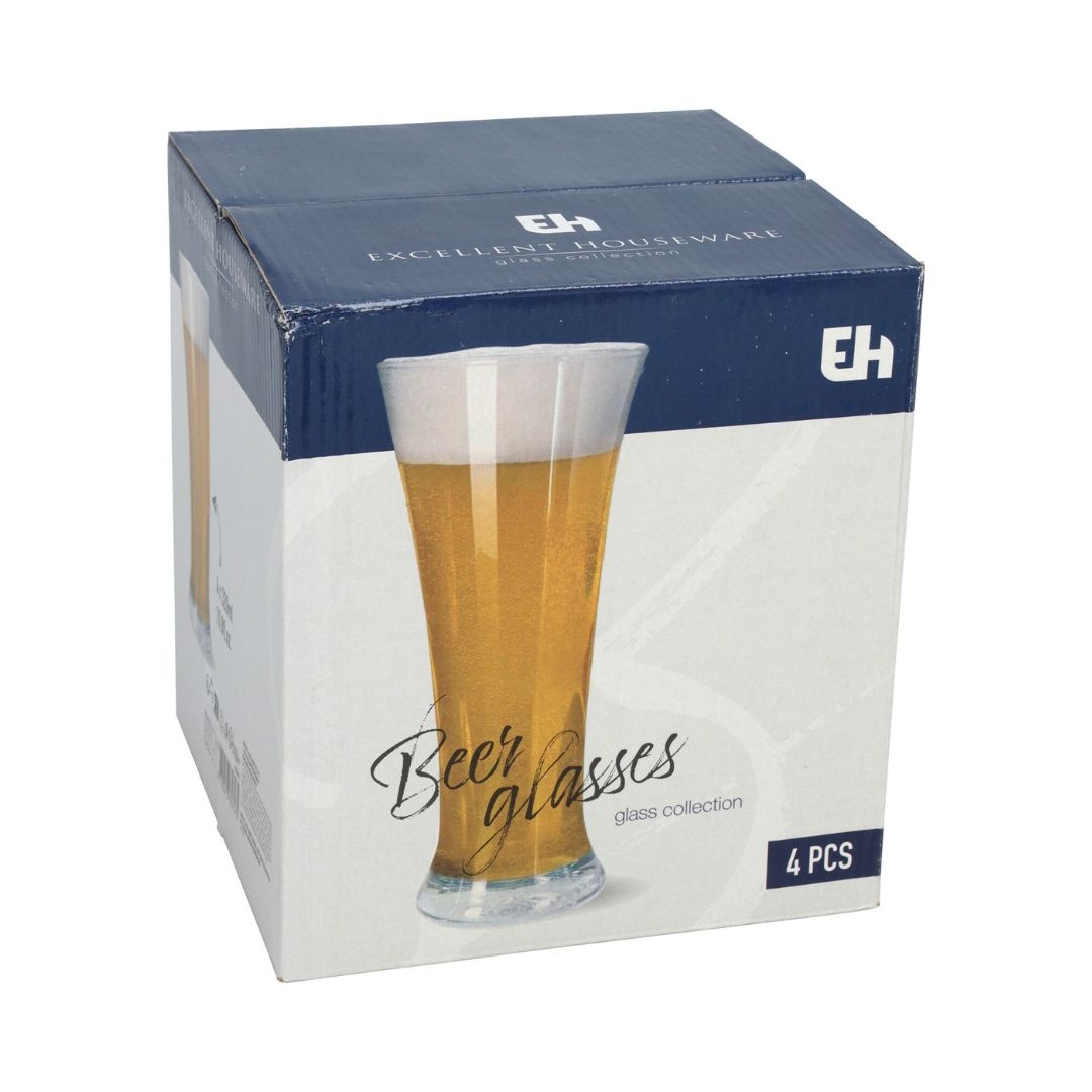 Set 4 pahare, pentru bere, 320 ml, Excellent Houseware