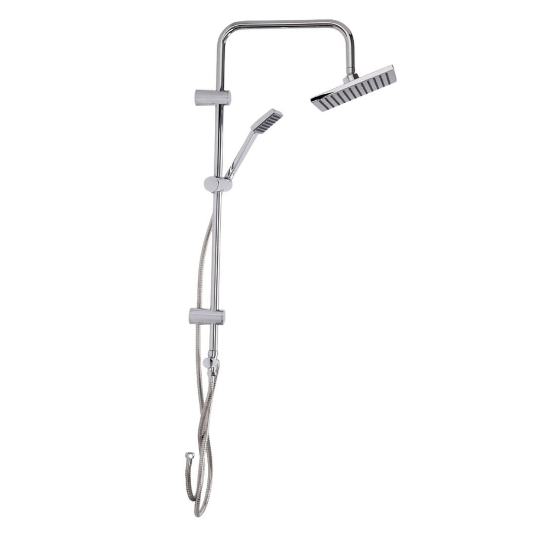 Set de duș de perete fără baterie, Rain, crom, Bathroom Solutions