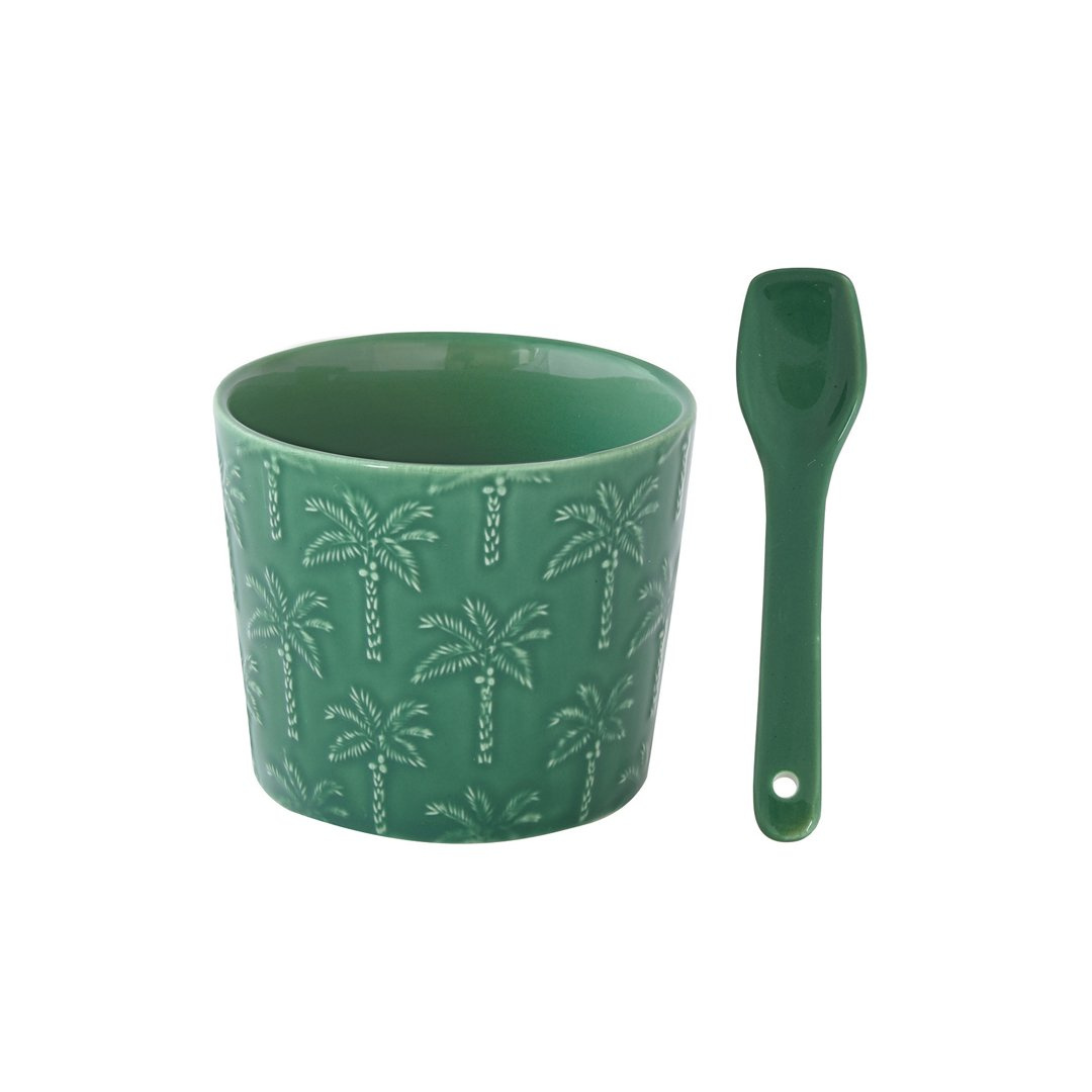 Set porțelan bol cu linguriță Tropicana