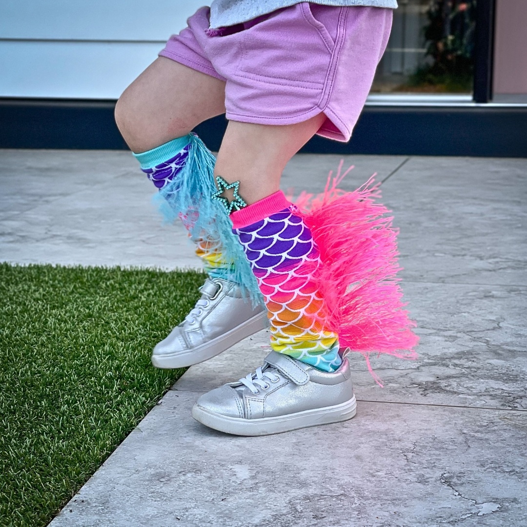 Șosete lungi colorate Madmia pentru fete Mermaid 6-99 ani