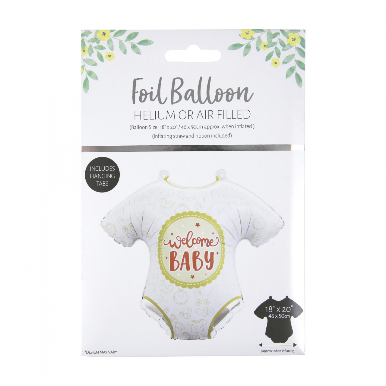 Balon Baby Shower - Welcome baby 46x50cm