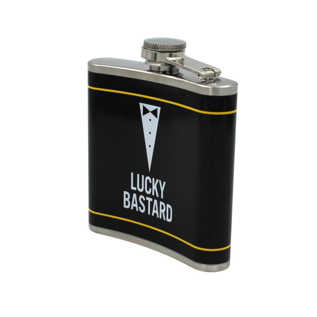Butelcă, metalică, Lucky Bastard, 160 ml