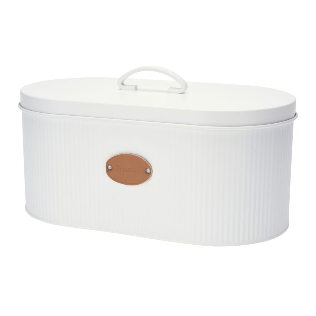 Cutie de Pâine, Metalică, 33x18x15 cm, Alb Mat – Excellent Houseware