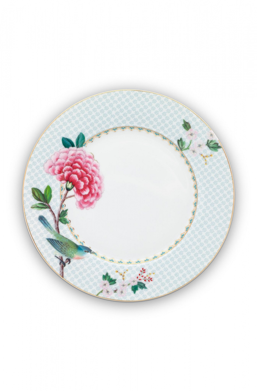 Farfurie din porțelan, Pip Studio, White, 21cm, colecția Blushing Birds