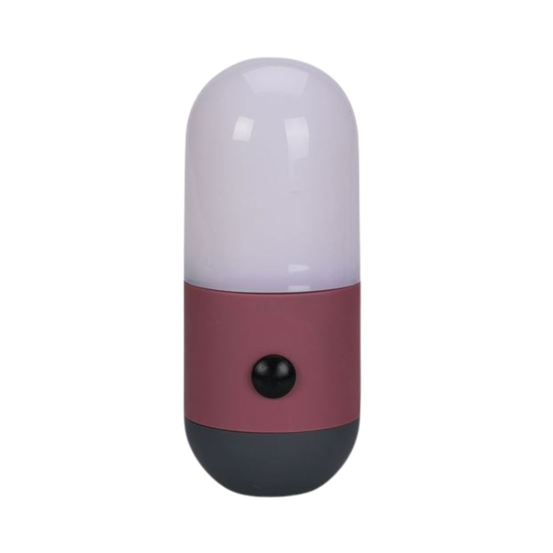 Lampă camping cu 3 intensităti de lumină, 8 x LED, Redcliffs, culoare grena