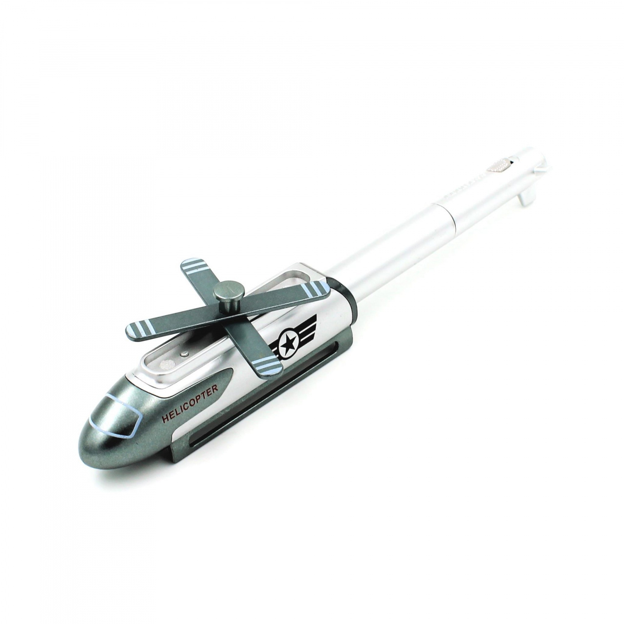 Pix funny elicopter argintiu cu led