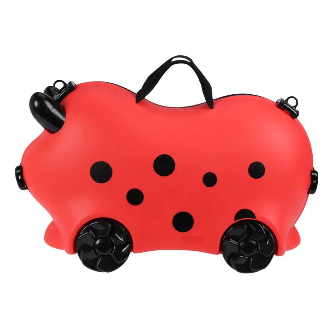 Troller Copii Tip Buburuză – Ride-On Valiză de Călătorie, Cabin Approved, 52x21x32 cm