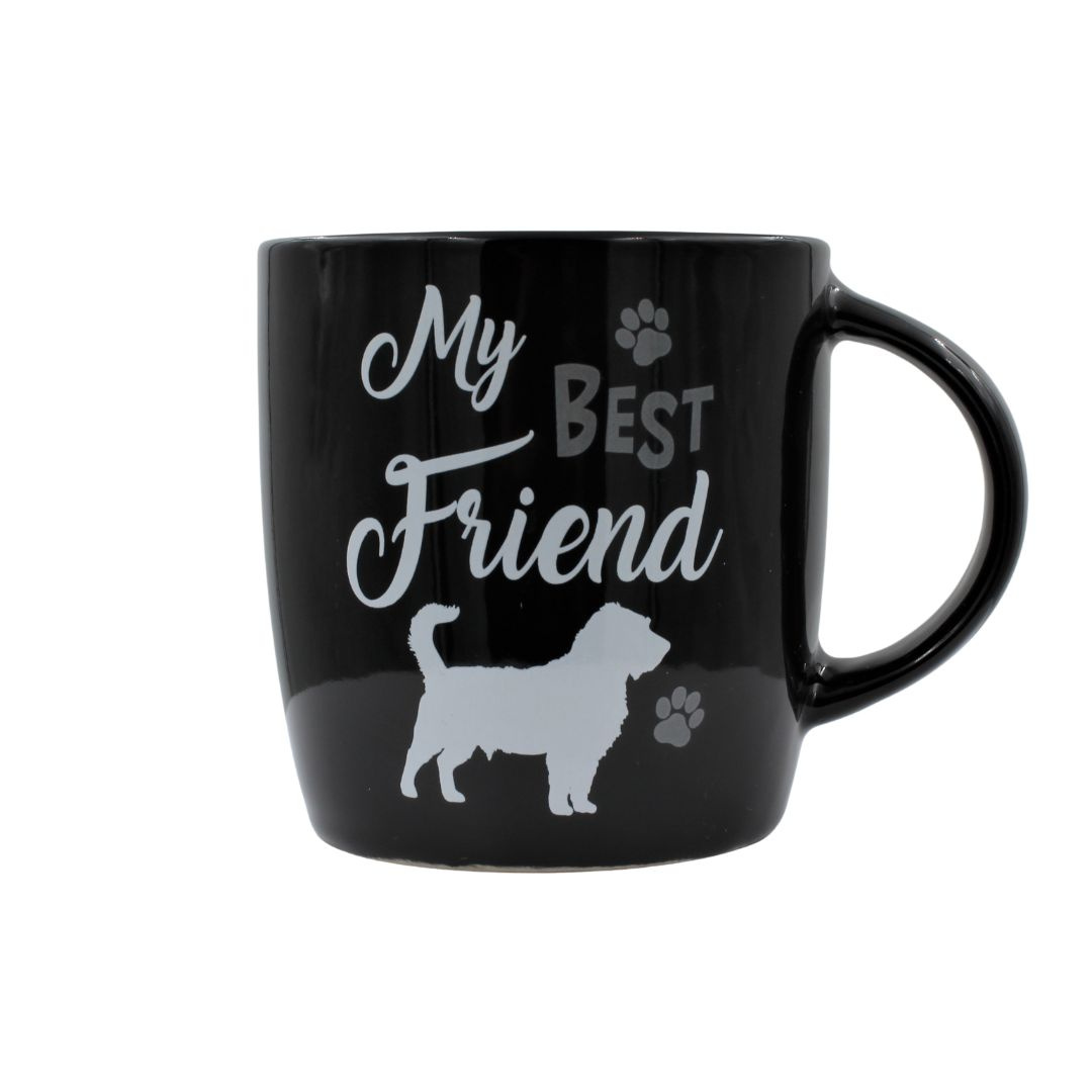 Cană ceramică My best friend neagră