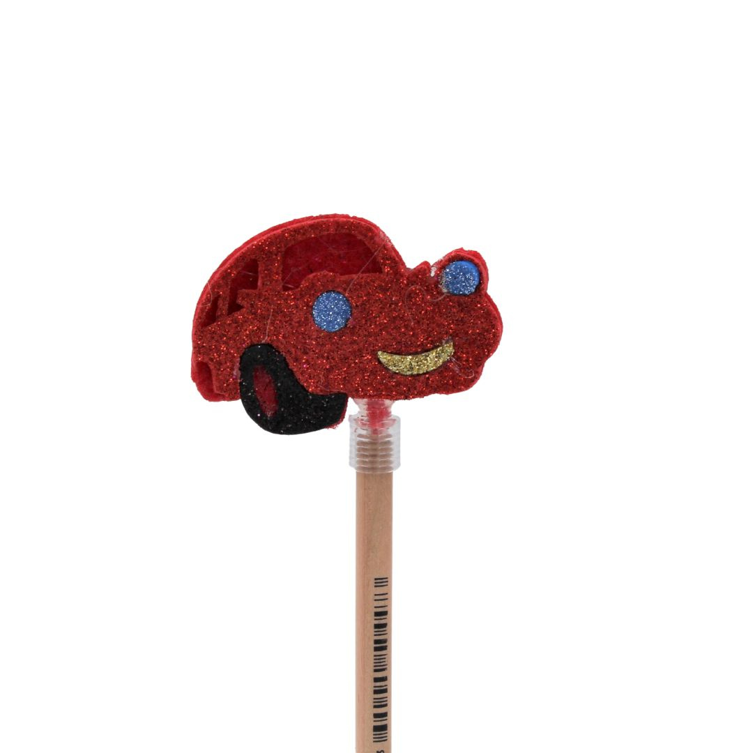 Creion figurină Mașinuță roșu 22 cm