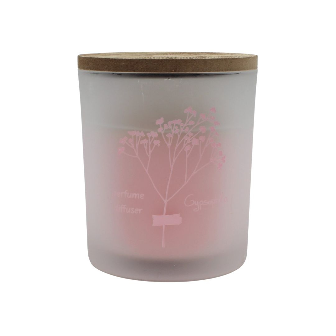Lumânare parfumată în pahar aromă gypsophila