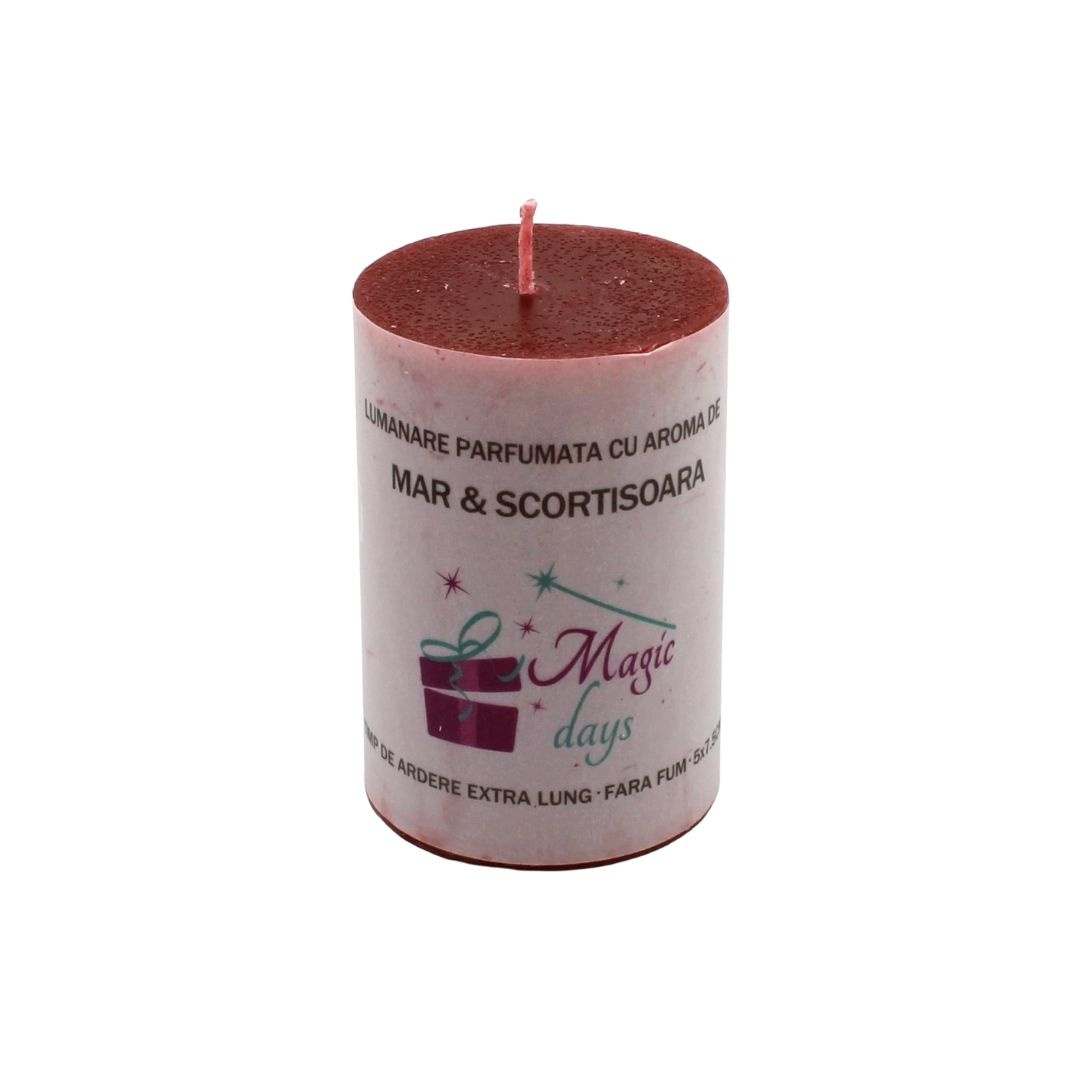 Lumânare parfumată Magic Days măr & scorțișoară 7.5cm