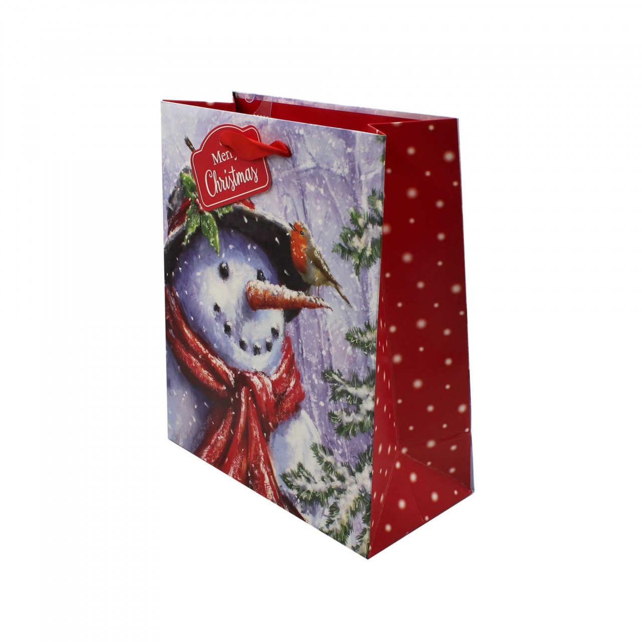 Pungă cadou Crăciun SDE M SNOWMAN
