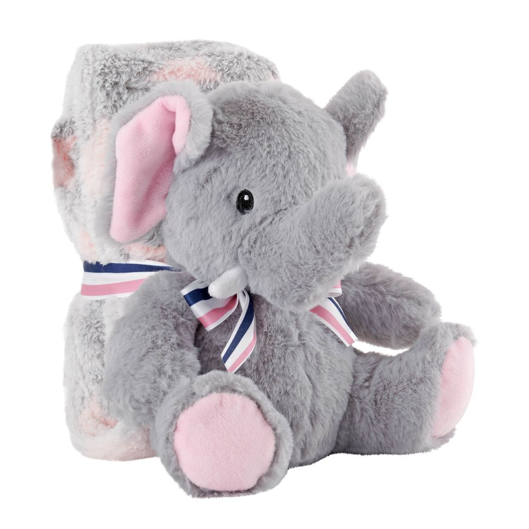 Set păturică și elefant pluș 22cm