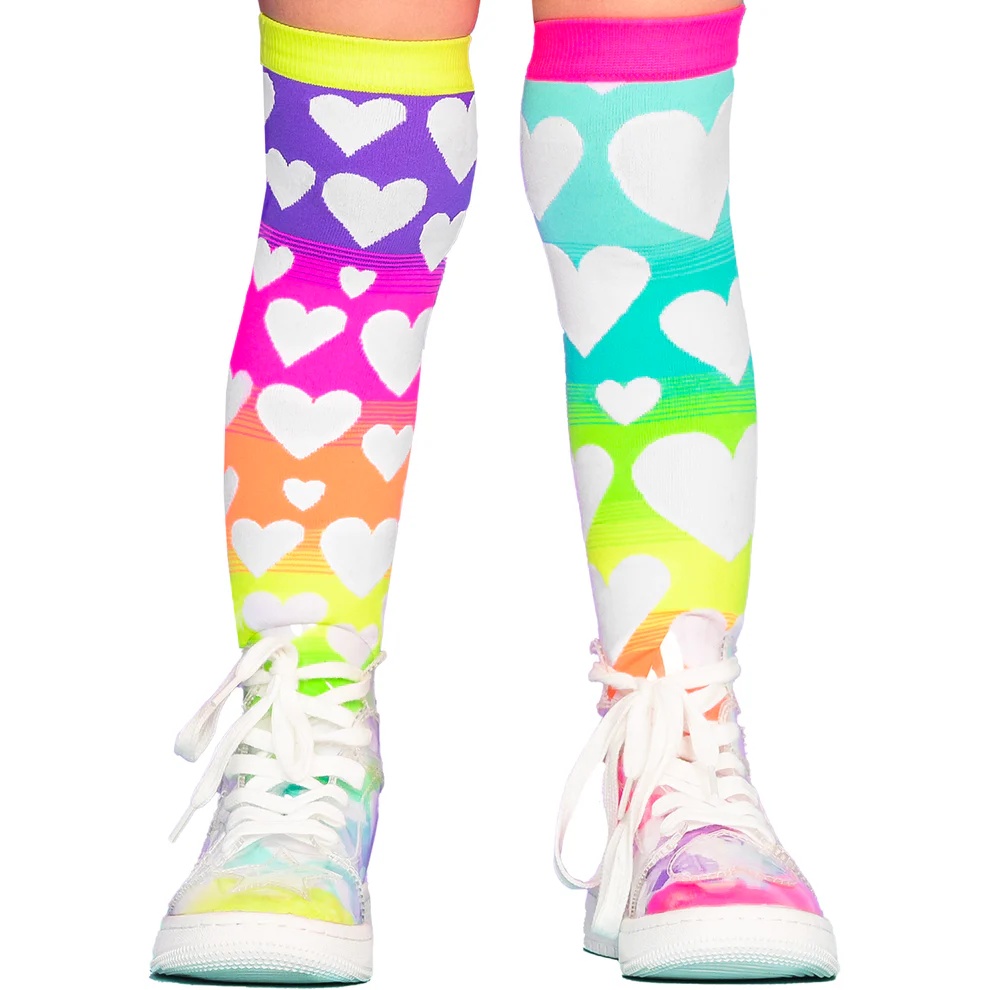 Șosete lungi colorate Madmia pentru fete fantasy Rainbow 3-5 ani