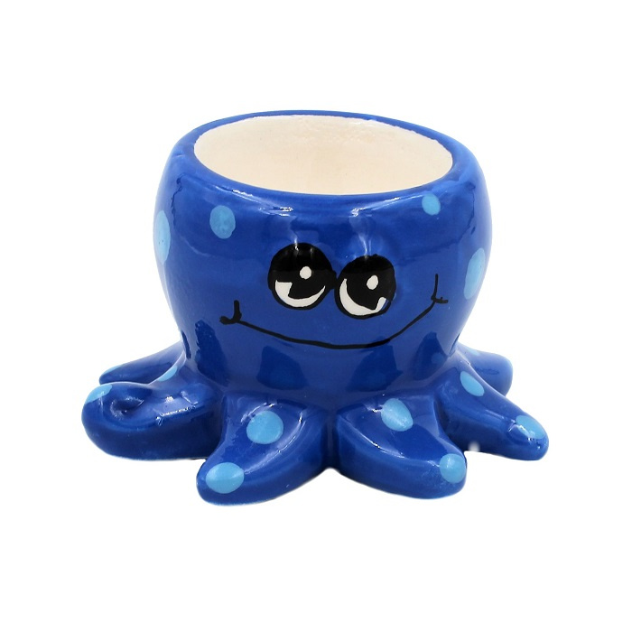 Suport ou albastru caracatiță din ceramică