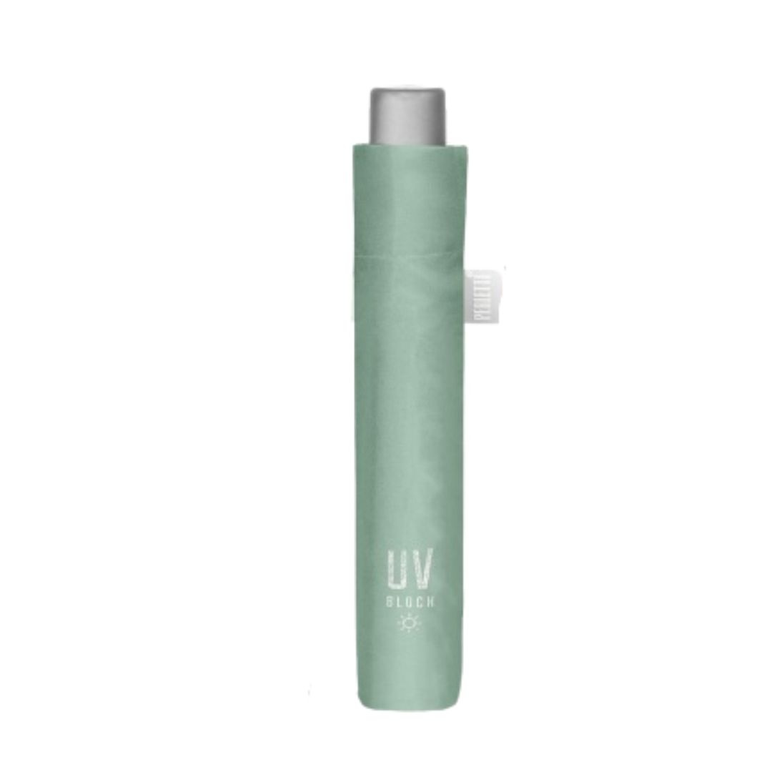 Umbrelă extra slim, UV50+, Perletti, culoarea verde mentă