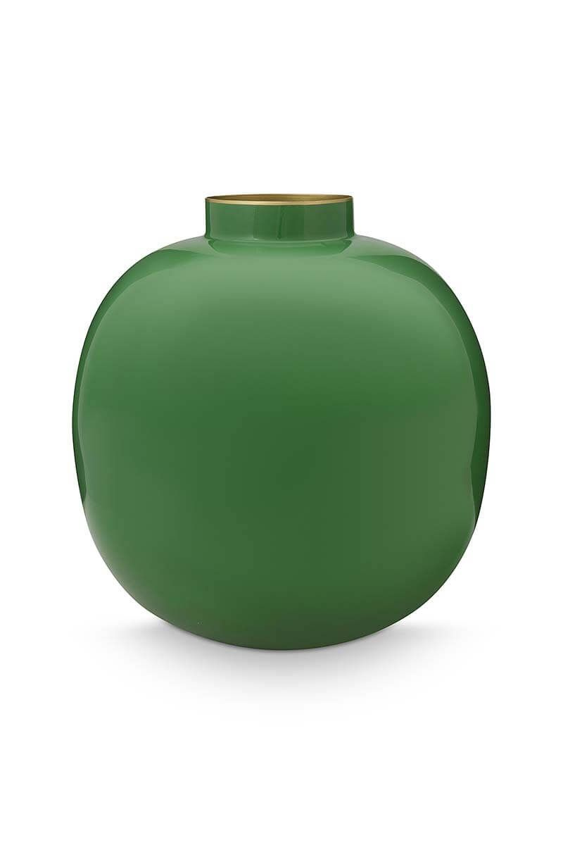 Vaza decorativă, din metal, Green, 23cm, Pip Studio