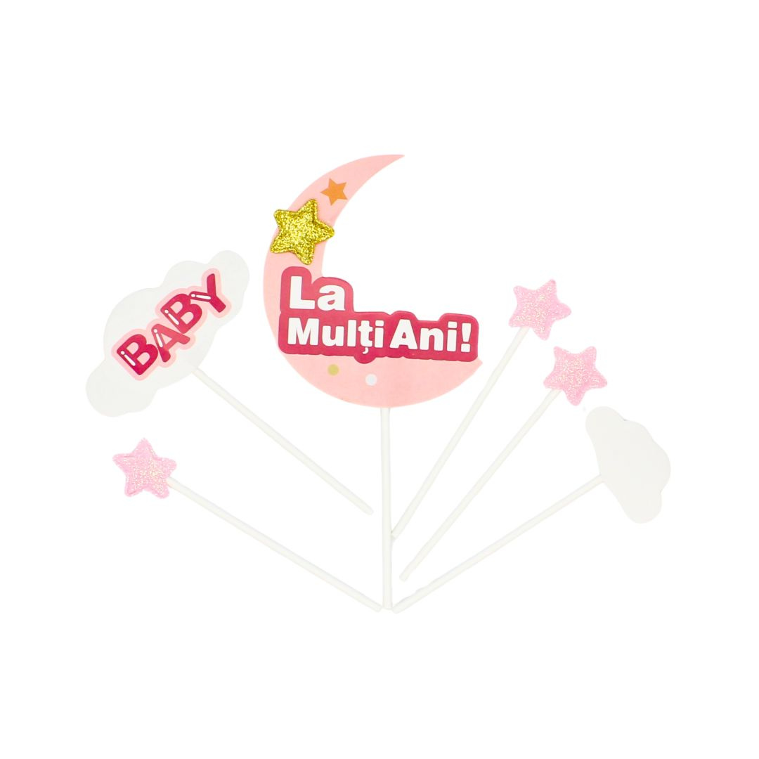 Cake Topper tort Baby luna roz