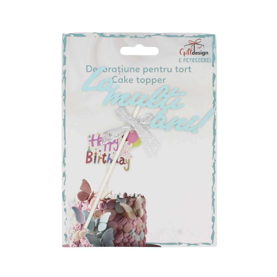 Cake Topper tort mesaj La Mulți Ani!