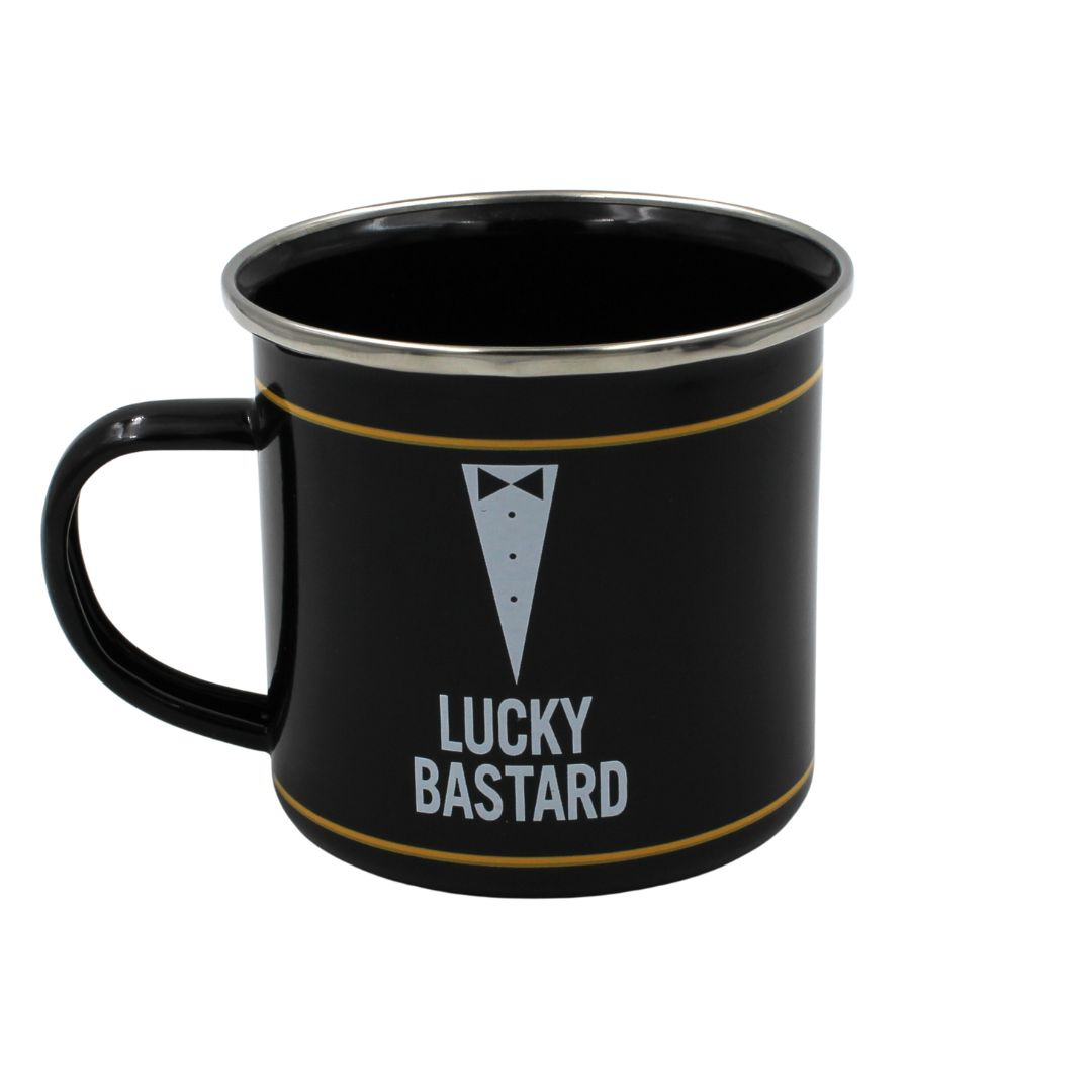 Cană metalică Lucky Bastard 360 ml