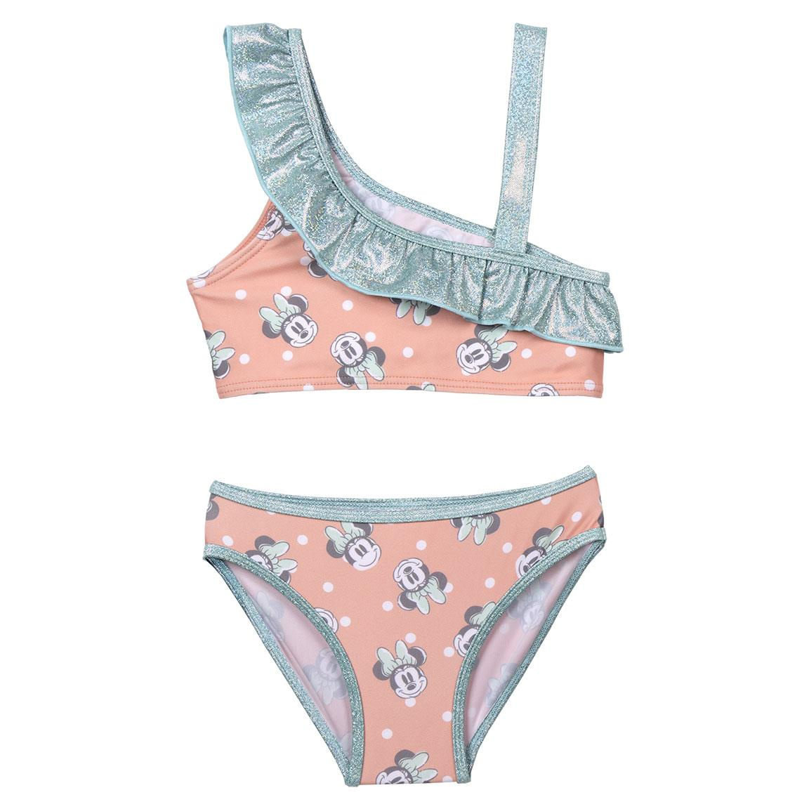 Costum baie 2 piese Minnie portocaliu