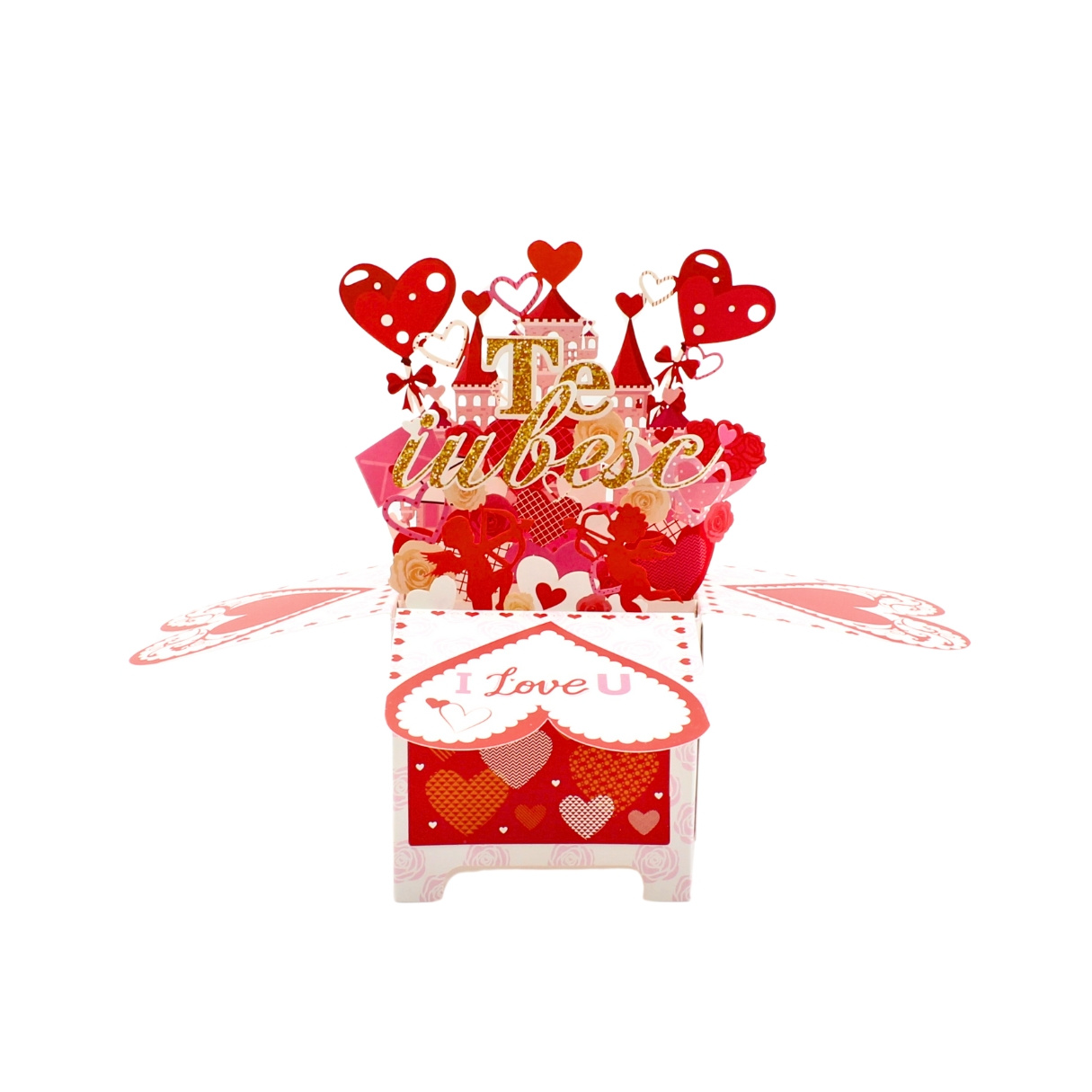 Decorațiune din hârtie Magic Pop-Ups Te iubesc