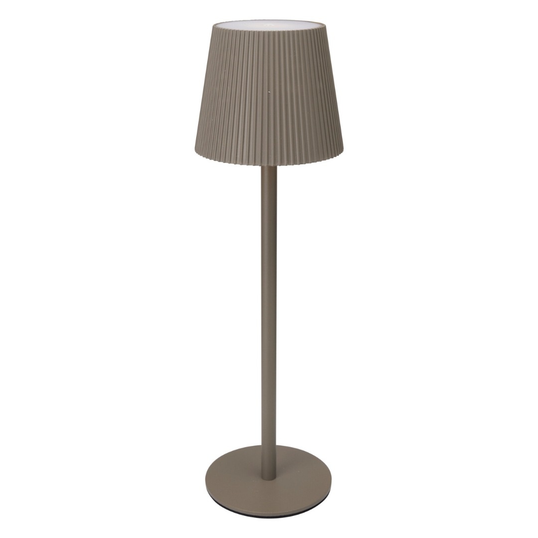 Lampă de masă, LED Touch, 10x36 cm, taupe, 3 trepte de intensitate, lumină alb cald