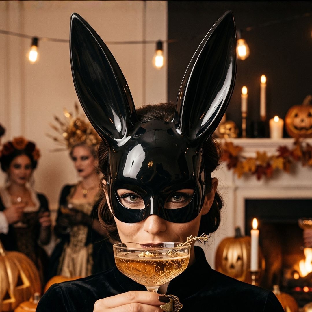 Mască pentru Halloween, Amscan, model iepuraș, one size