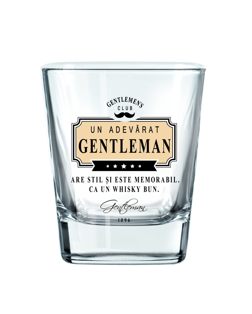 Pahar whisky „Are stil și este memorabil"