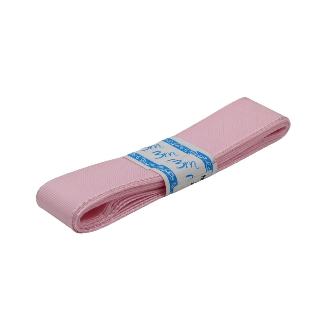 Panglică textilă ROZ PRĂFUIT 25mm x 3m