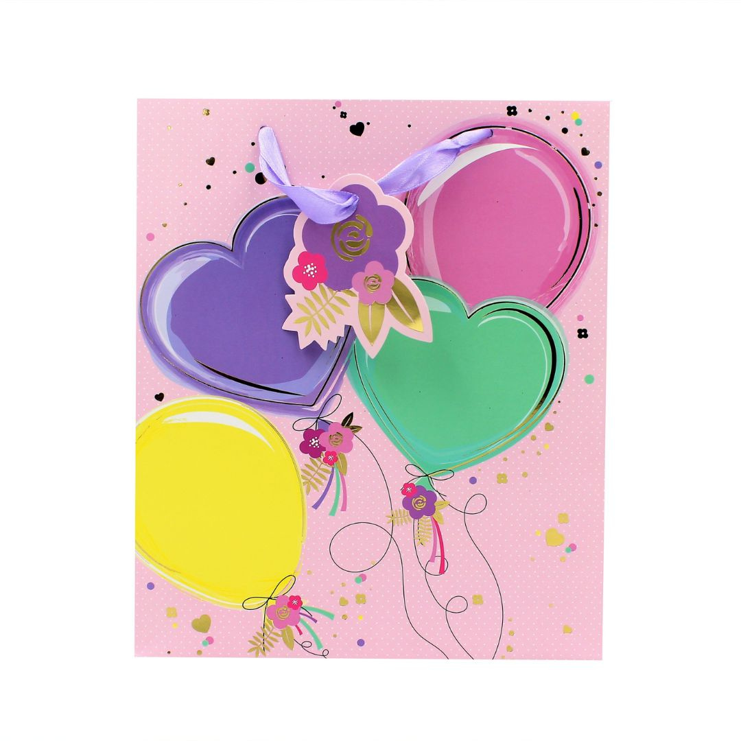 Punga cadou L hartie pastel balloons