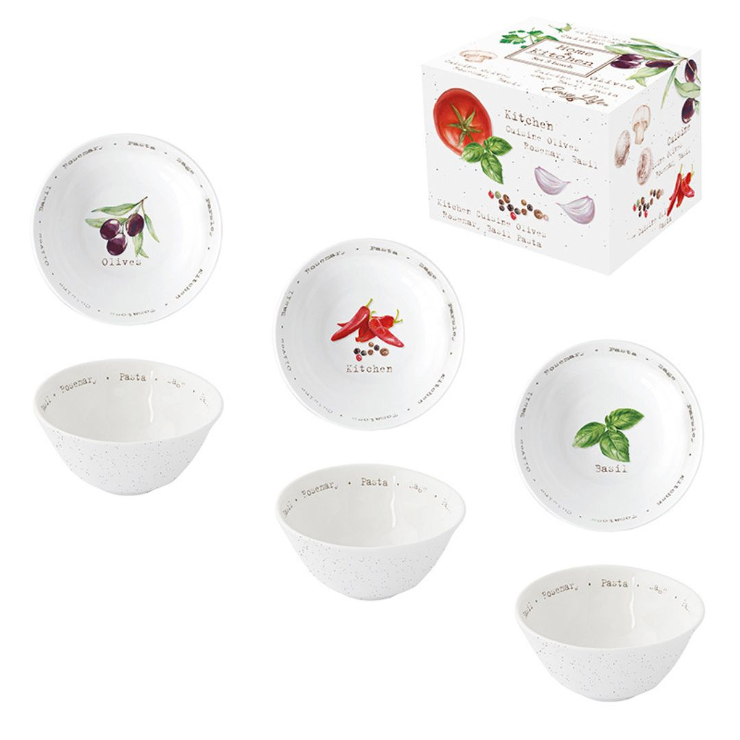 Set 3 boluri, porțelan, 10 cm, Home&Kitchen, Easy Life
