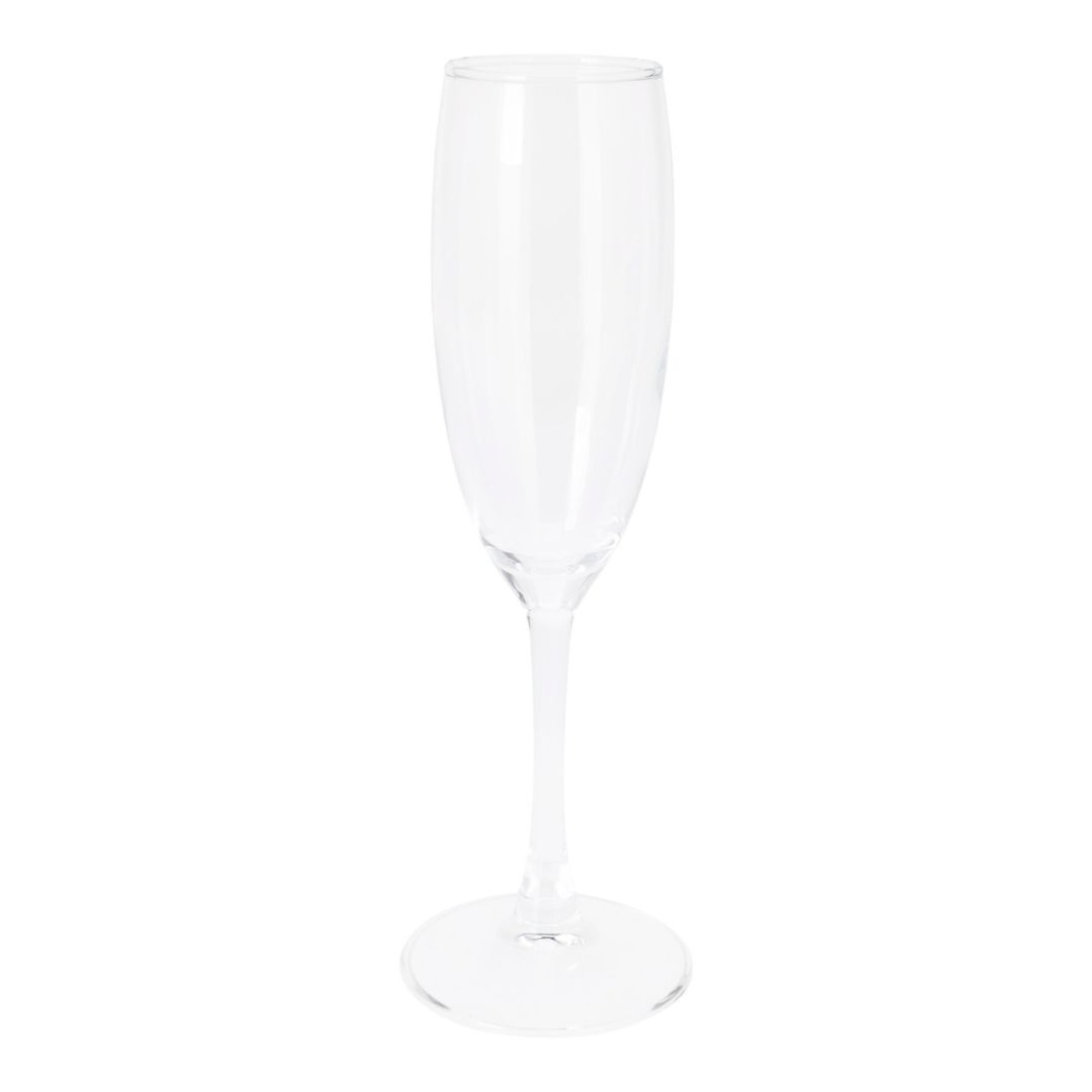 Set 6 pahare șampanie ATMÓS FERA, 190 ml, sticlă transparentă, pahare flute elegante, compatibile mașină de spălat vase