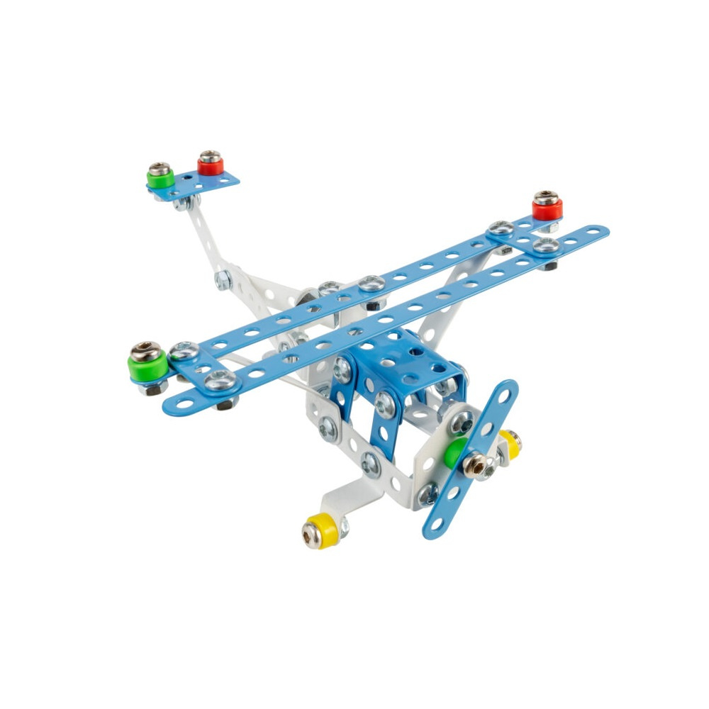 Set construcție metal avion airscout 141 piese