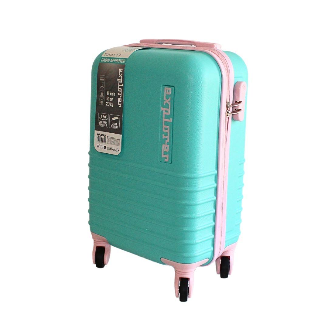 Troler ProWorld Explorer cu roți 360°, 30 litri, turcoaz, 50x36x23 cm