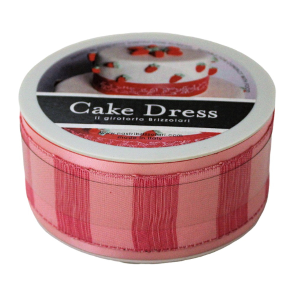 Bandă decorativă textilă Cake Dress, pentru torturi și prăjituri, 4.5cm x 10m, Champagne roz