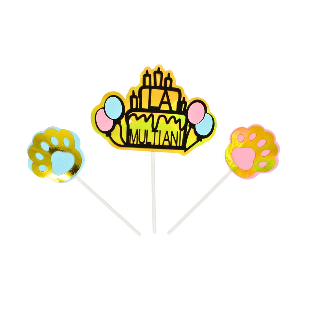Cake Topper tort La Mulți Ani lăbuțe