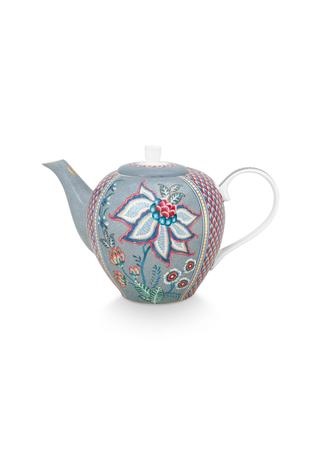 Ceainic din porțelan, Pip Studio, Light Blue, 1.6l, colecția Flower Festival