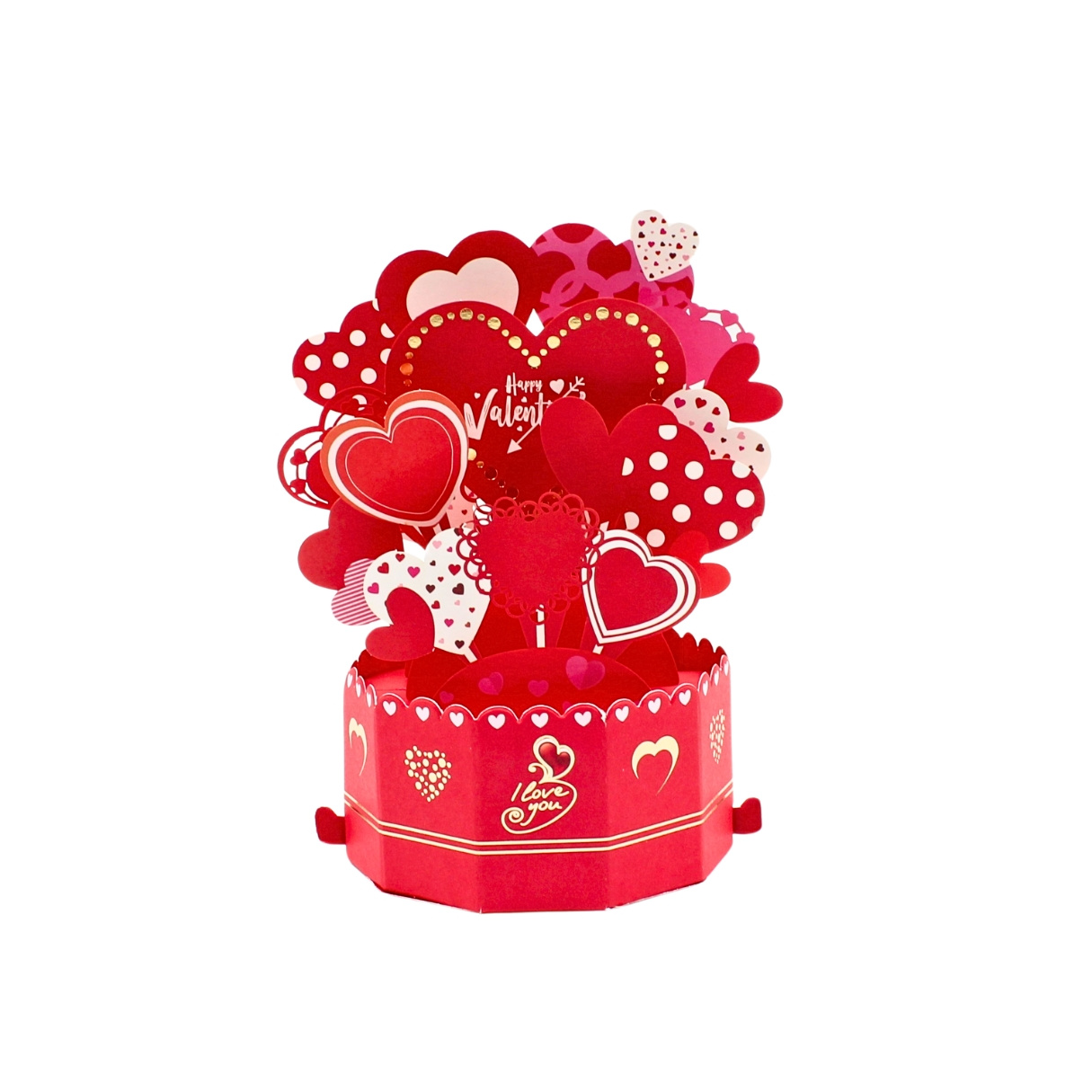 Decorațiune din hârtie Magic Pop-Ups Inimi