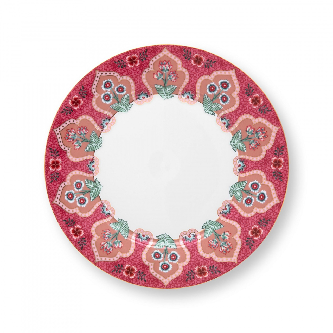 Farfurie din porțelan, Pip Studio, Pink, 21cm, colecția Flower Festival