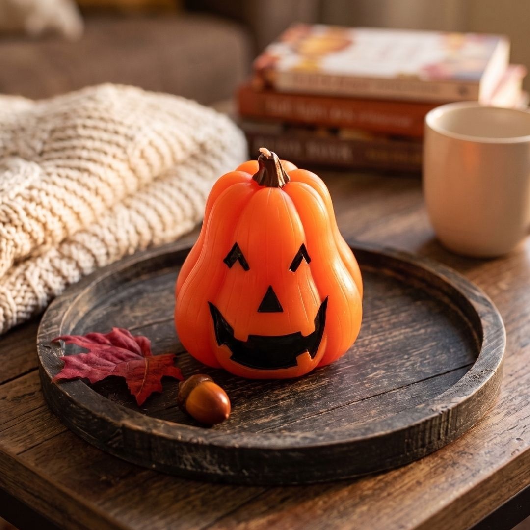 Lumânare decorativă figurină Halloween Dovleac alungit