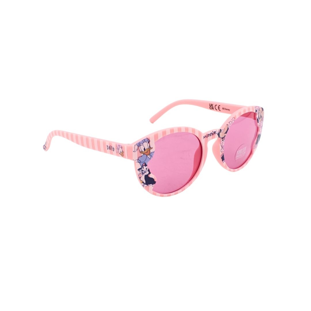 Ochelari de Soare Copii Disney Minnie Mouse – Roz cu Protecție UV, Design Fantezie cu Daisy și Figaro