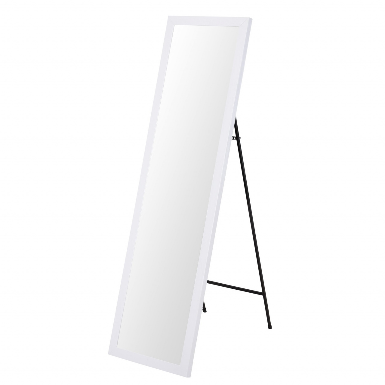 Oglindă de podea, formă dreptunghiulară, culoarea albă, 36x126 cm