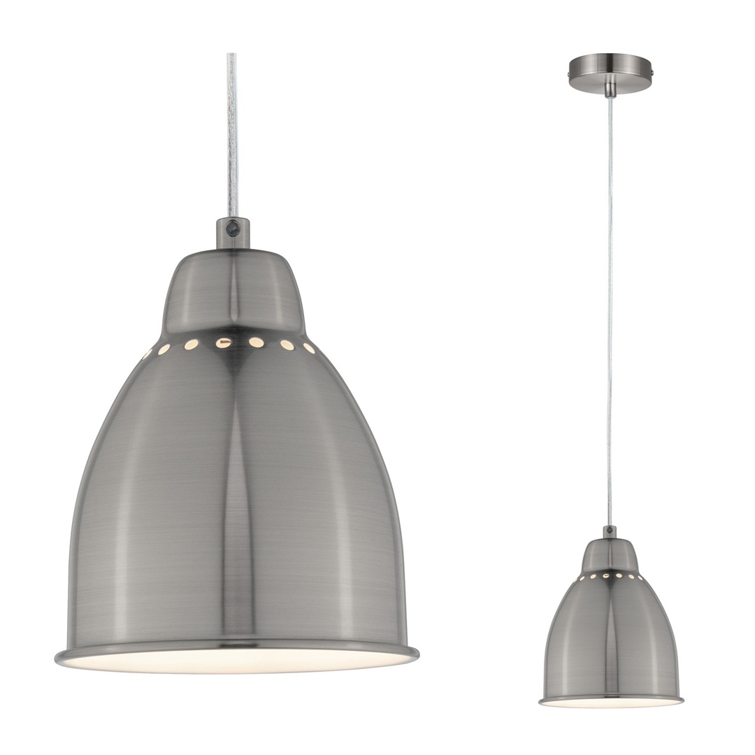 Pendul Neordic Hilla pentru plante, max. 1x40W, bec E27, culoare argintiu mat, 230V, din metal